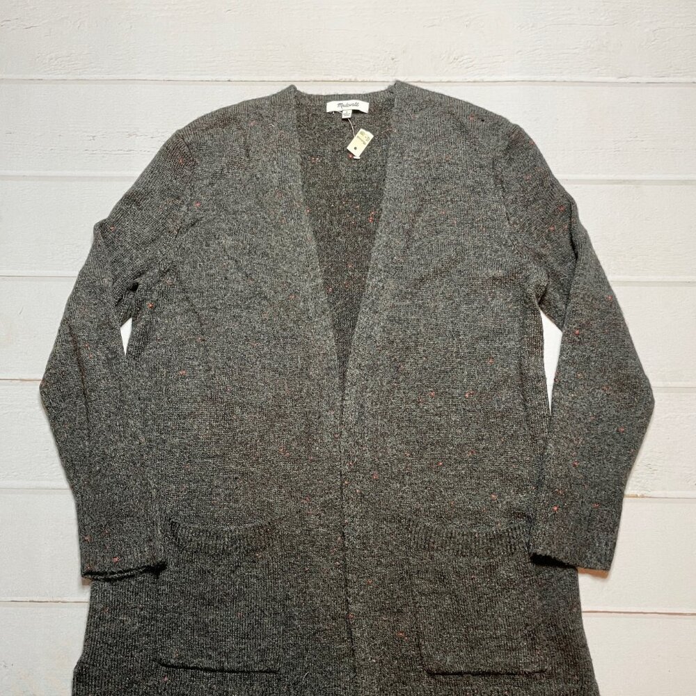 NWT - Madewell - Women’s Black Heathered Cardigan Sweater - Size Small
